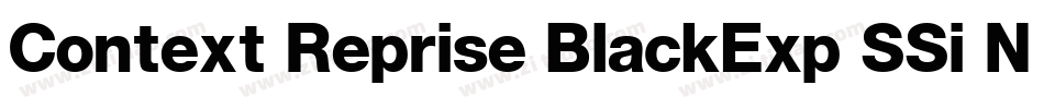 Context Reprise BlackExp SSi Normal字体转换